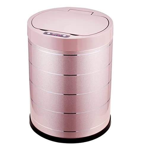Mülleimer Küche Intelligente Automatische Induktions-Abfallbehälter-Papierkörbe-Mülleimer-Hotel-Büromöbel Papierkorb Abfalleimer Bad (Color : A, Size : 25 * 33.5CM) von SOCUY