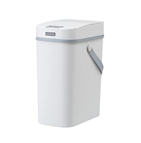 Mülleimer Küche Intelligenter Mülleimer Berührungsloser Mülleimer Automatischer Mülleimer Bewegungssensor Mülleimer Schlafzimmer Papierkorb Abfalleimer Bad ( Color : White , Size : 17.5*26.5*34.5cm ) von SOCUY