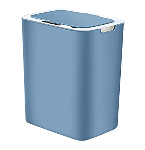 Mülleimer Küche Mülleimer Haushalt Smart Sensor Abfallbehälter Mülleimer Abfallbehälter Müll Für Büro Papierkorb Abfalleimer Bad (Color : Blu, Size : 25 * 18 * 30cm) von SOCUY