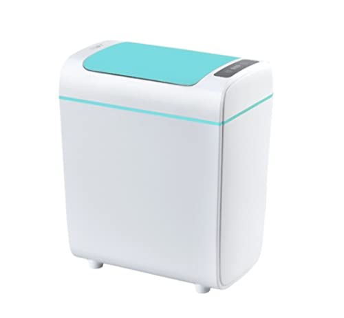 Mülleimer Küche Smart Bin Mülleimer Touchless Electric Smart Mülleimer Wohnzimmer Schlafzimmer Stumm Abfalleimer Papierkorb Abfalleimer Bad (Color : Blu, Size : 25 * 16 * 30cm) von SOCUY