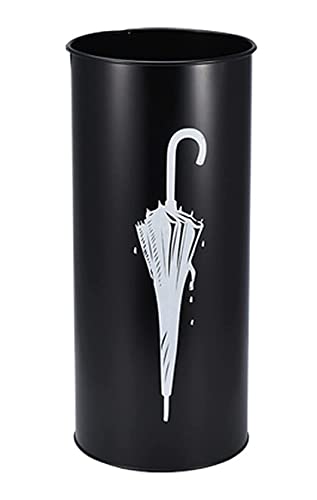 Regenschirmständer Schirmhalter Runder Regenschirmhalter Stockhalter stehen freistehender Regenschirm Eimer for im Eingang Passage Regenschirmstand Schirmständer Regenschirmhalter ( Color : A-Black ) von SOCUY