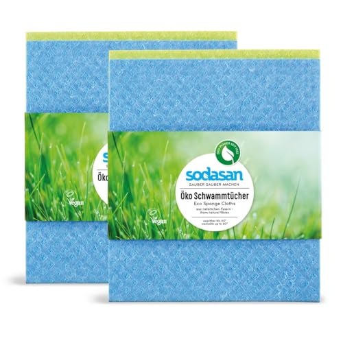 Sodasan Öko Schwammtücher 2er Pack (2 x 2 Stk) von SODASAN