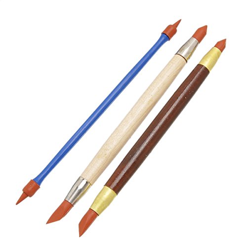 3 Stk.Set Tonwarenlehm Skulptur schnitzen Modellierungswerkzeug von TOOGOO