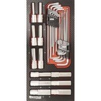 Modul Schaumstoff Carbon-Finish Torx-Sechskantschlüssel DRAKKAR TOOLS - 09868 von SODISE