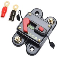 12 V-24 V 150 A DC Auto-Sicherungsschalter Leistungsschalter Reset-Sicherung Auto Marine Bike Stereo Audio (150 A) ohne Klemmen von SOEKAVIA