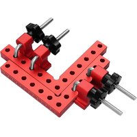 90-Grad-Positionierungs-Eckklemme, Positionierungsquadrate, 140 x 140 mm, Positionierungslineal aus Aluminiumlegierung, rechtwinklige Klemme, von SOEKAVIA