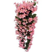 Künstliche Blumen – 4 Blütenblätter – Dekorativer Aufhänger – Für eine Hochzeit oder zur Dekoration eines Hauses, Rosa, 80 cm von SOEKAVIA