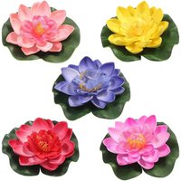 Soekavia - Pcs Künstliche Seerose Schwimmende Lotus Blume Teich Hause Hochzeit Decor 10cm von SOEKAVIA