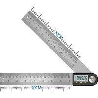 Soekavia - 0-360° Digitaler Winkelmesser, digitaler Neigungsmesser, Edelstahl-Winkelmesser mit LCD-Display für Holzbearbeitung, Soekavia - 0-360° Digitaler Winkelmesser, digitaler Neigungsmesser, Edelstahl-Winkelmesser mit LCD-Display für Holzbearbeitung, von SOEKAVIA