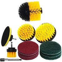 12-teiliges Set mit Bohrbürstenaufsätzen, Pads, Scheuerschwamm, leistungsstarke Reinigungsbürstenpads mit langlebigem Auto-Polierpad-Kit-A 12-teiliges Set mit Bohrbürstenaufsätzen, Pads, Scheuerschwamm, leistungsstarke Reinigungsbürstenpads mit langlebigem Auto-Polierpad-Kit-A von SOEKAVIA