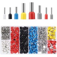 Soekavia - 1200 Stück Aderendhülsen mit isolierten Hülsen 0,5-10mm² für Heimwerkerkabel etc. (1200 Aderendhülsen) von SOEKAVIA