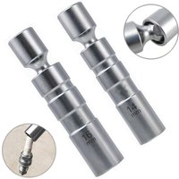 2-teiliger universeller flexibler magnetischer Zündkerzenschlüsselsatz Zündkerzenstecker-Entfernungswerkzeug - 14 mm und 16 mm - RWAuto & Motorrad 2-teiliger universeller flexibler magnetischer Zündkerzenschlüsselsatz Zündkerzenstecker-Entfernungswerkzeug - 14 mm und 16 mm - RWAuto & Motorrad von SOEKAVIA
