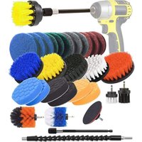 31-teiliger Bohrer-Reinigungsbürstenaufsatz, Bohrbürstenschwamm und Scheuerschwämme mit verlängertem langem Aufsatz 31-teiliger Bohrer-Reinigungsbürstenaufsatz, Bohrbürstenschwamm und Scheuerschwämme mit verlängertem langem Aufsatz von SOEKAVIA