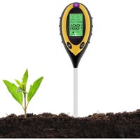 Soekavia - Bodentester, 4-in-1-Bodentester, pH-Meter, Sonnenlicht, Temperatur, Hygrometer für Garten, Bauernhof, Rasen, Innen- und Außenbereich, Soekavia - Bodentester, 4-in-1-Bodentester, pH-Meter, Sonnenlicht, Temperatur, Hygrometer für Garten, Bauernhof, Rasen, Innen- und Außenbereich, von SOEKAVIA