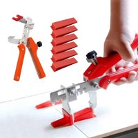 Soekavia - Keramik-Wandbauwerkzeuge Fliesen-Nivelliersystem-Set (200 Unterlegscheiben + 1 Zange (zufällige Farbe)) - RWBricolage › Konstruktion › von SOEKAVIA