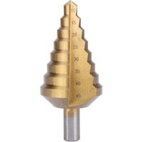 Soekavia - Stufenbohrer - 10 bis 45 mm - HSS-Stahl - Titanbeschichtet - Kegelspitze - für Elektrowerkzeuge Soekavia - Stufenbohrer - 10 bis 45 mm - HSS-Stahl - Titanbeschichtet - Kegelspitze - für Elektrowerkzeuge von SOEKAVIA