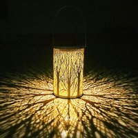 Soekavia - Tragbare Laterne – wasserdichte dekorative Solar-Gartenlaterne mit hängendem Solarlicht für die Gartendekoration – 2 – rw von SOEKAVIA