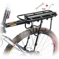 Soekavia - Verstellbarer Fahrrad-Hinterradgepäckträger aus Aluminiumlegierung, maximale Tragkraft 100 kg, mit Reflektor - RWSports & Freizeit / Soekavia - Verstellbarer Fahrrad-Hinterradgepäckträger aus Aluminiumlegierung, maximale Tragkraft 100 kg, mit Reflektor - RWSports & Freizeit / von SOEKAVIA