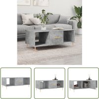 The Living Store Couchtisch Betongrau 102x50x40 cm Holzwerkstoff - Couchtisch - Wohnzimmerstil - Holzmöbel - Sideboard - Beton Grau The Living Store Couchtisch Betongrau 102x50x40 cm Holzwerkstoff - Couchtisch - Wohnzimmerstil - Holzmöbel - Sideboard - Beton Grau von SOEKAVIA