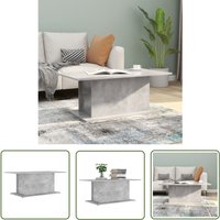 The Living Store Couchtisch Betongrau 102x55,5x40 cm Holzwerkstoff - Couchtisch - Holzwerkstoff - Betongrau - Wohnzimmertisch - Sideboard The Living Store Couchtisch Betongrau 102x55,5x40 cm Holzwerkstoff - Couchtisch - Holzwerkstoff - Betongrau - Wohnzimmertisch - Sideboard von SOEKAVIA