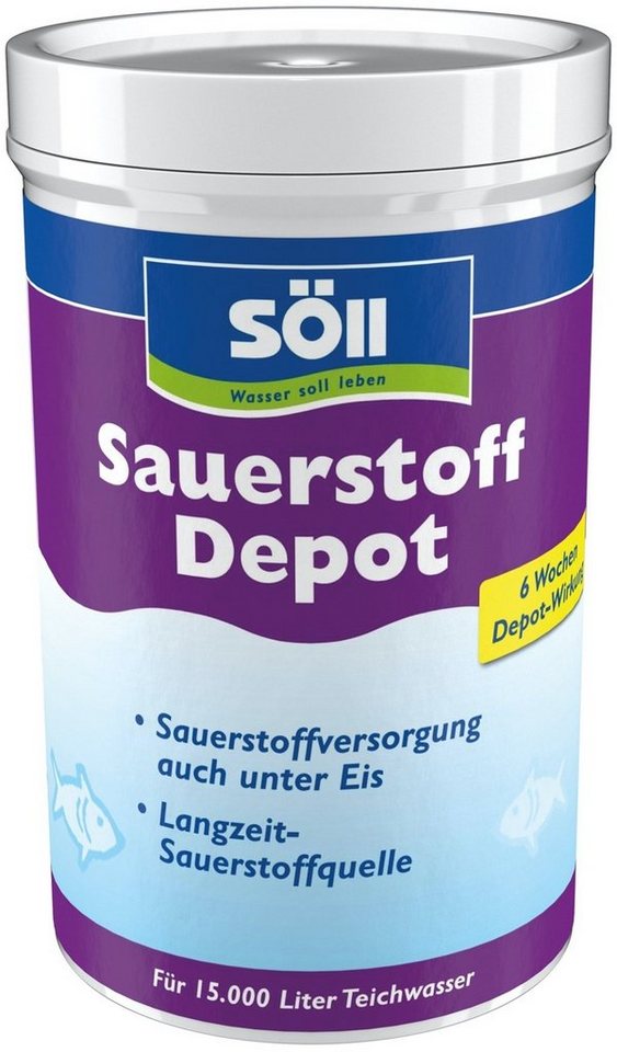 SÖLL Gartenpflege-Set Söll Sauerstoffgehalt anheben 30 Tabl. Sauerstoff Depot-Tabs für Teich, Sauerstoffanreicherung von SÖLL