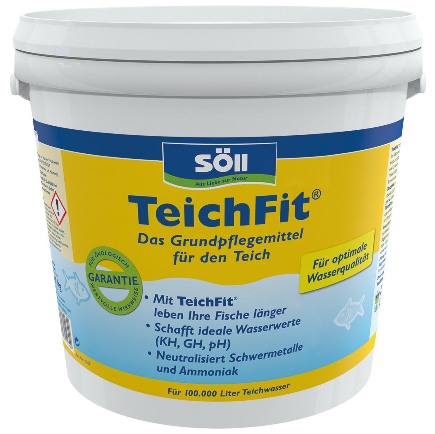 SÖLL Gartenpflege-Set Söll Teichpflege 10 Kg TeichFit Wasserstabilisierer für 100 Qbm von SÖLL