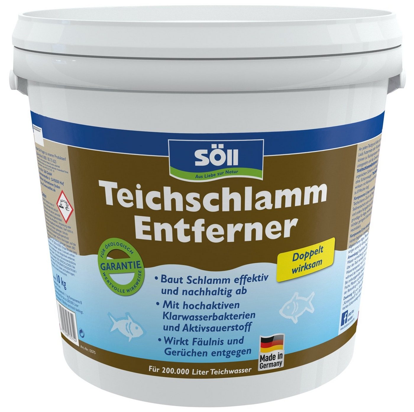 SÖLL Teichpflege Söll Teichschlammentferner 10 Kg für 200 Qbm Teiche von SÖLL