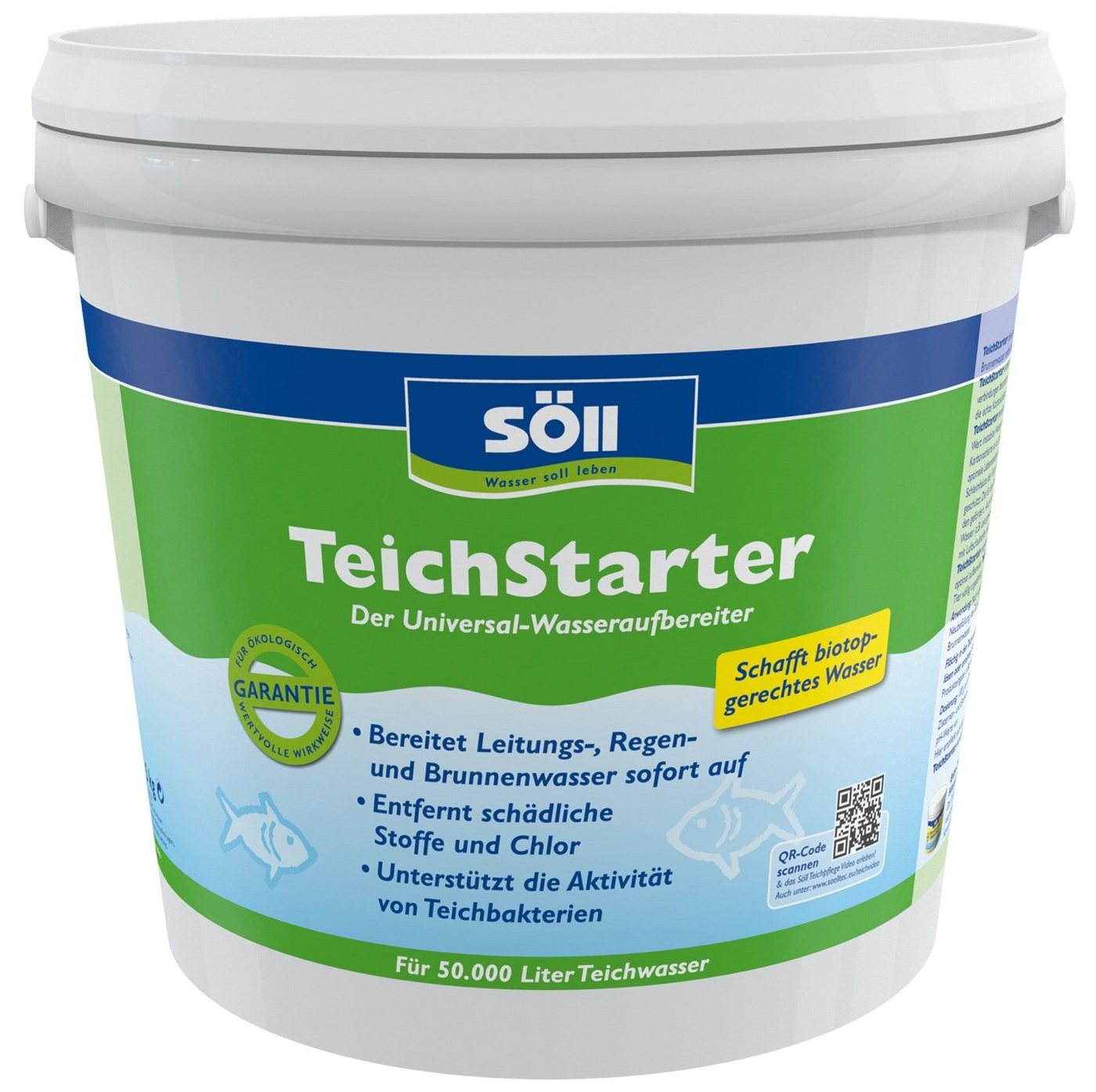 SÖLL Gartenpflege-Set Söll Wasseraufbereiter 5 Kg Teichstarter für 50 Qbm von SÖLL