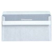 Soennecken - Briefumschlag din lang 220 x 110 mm (b x h) ohne Fenster 75g/m² mit Selbstklebung Papier weiß 25 St./Pack. von SOENNECKEN
