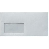 Soennecken - Briefumschlag din lang 220 x 110 mm (b x h) mit Fenster 80g/m² mit Haftklebung Papier weiß 100 St./Pack. von SOENNECKEN