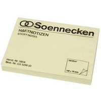 Haftnotiz 100 x 75 mm (B x H) gelb 100 Bl. von SOENNECKEN