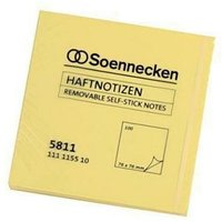 Haftnotiz 75 x 75 mm (B x H) gelb 100 Bl. von SOENNECKEN