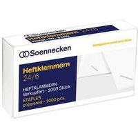 Heftklammer 24/6 Heftzange 124 Stahl verkupfert 1.000 St./Pack. von SOENNECKEN