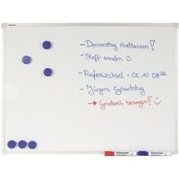 Soennecken - Whiteboard Maße der Oberfläche: 60 x 40 cm (b x h) Tafel magnethaftend nicht beidseitig beschreibbar emailliert weiß von SOENNECKEN