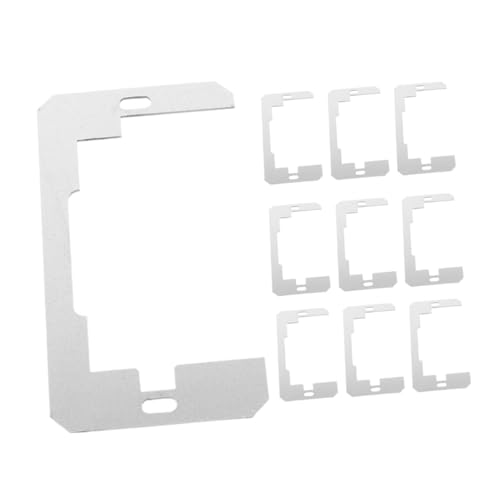 10 Stück Wandplatten Abstandshalter für Steckdosen Elektrische Nivellierplatten für Präzise Ausrichtung und Einfache Installation Robuste Metallkonstruktion für Langlebige Nutzung 10 Stück Wandplatten Abstandshalter für Steckdosen Elektrische Nivellierplatten für Präzise Ausrichtung und Einfache Installation Robuste Metallkonstruktion für Langlebige Nutzung von SOESFOUFU