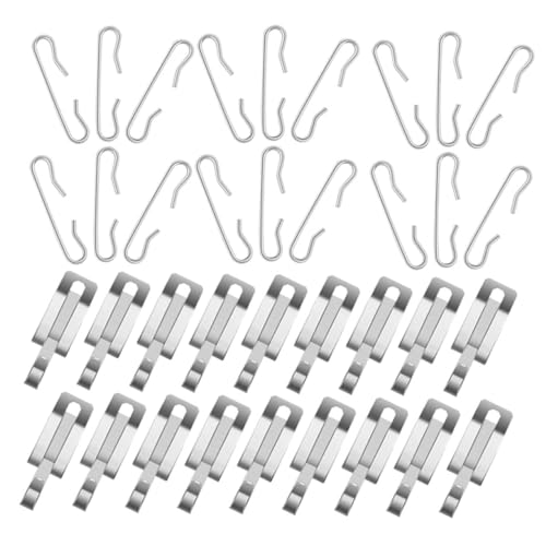 SOESFOUFU Kabelclips-set Für Den Außenbereich – Befestigungshaken Für Heizkabel Für Dach Und Dachrinne Aluminium-heizclips Mit Abstandshaltern Wetterfest SOESFOUFU Kabelclips-set Für Den Außenbereich – Befestigungshaken Für Heizkabel Für Dach Und Dachrinne Aluminium-heizclips Mit Abstandshaltern Wetterfest von SOESFOUFU