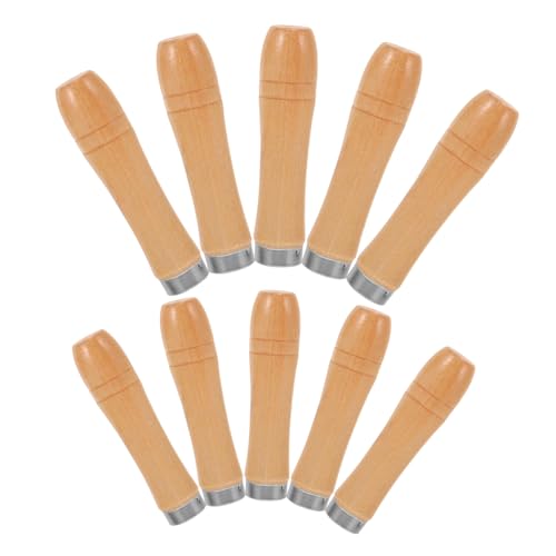 SOESFOUFU 10 Stück Teiliges Holzfeilengriff Ergonomisch Geformt Stabiler Mehrzweck feilenheft Ersatzgriff für Metall Holzfeilen Schraubendreher Handbohrer Zubehör SOESFOUFU 10 Stück Teiliges Holzfeilengriff Ergonomisch Geformt Stabiler Mehrzweck feilenheft Ersatzgriff für Metall Holzfeilen Schraubendreher Handbohrer Zubehör von SOESFOUFU
