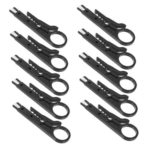 SOESFOUFU 10 Stück Teiliges Mini Abisolierwerkzeug Präzise Kabelabisolierzange für Telefonkabel Effizientes Elektrisches Drahtentmantelungswerkzeug für Utp datenleitungen von SOESFOUFU