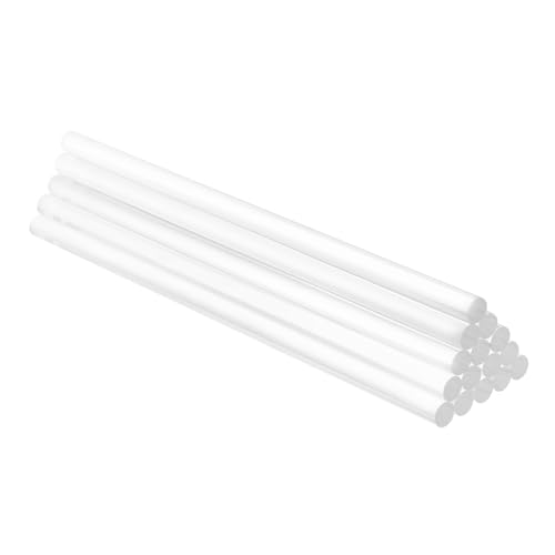 SOESFOUFU 15 Stück Transparente Acrylstäbe Durchsichtig Zum Basteln Dekorieren Kreis Party Stick Rund Dekorativ Kleine Kuchen Plexiglasgröße Fester Streifen Dekorationsmaterial von SOESFOUFU