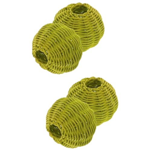 SOESFOUFU 2 Sätze Rattan Lampenschirme Woven Lampshade Für Dekoration Diy Lampenzubehör Geeignet Für Schlafzimmer Wohnzimmer Und 2 Stücke * 2 von SOESFOUFU