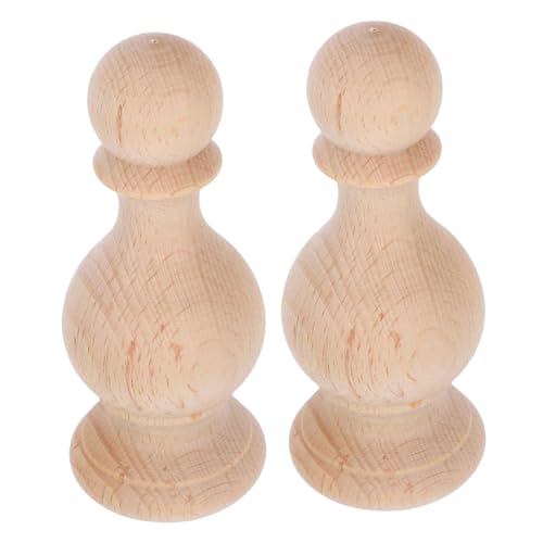 SOESFOUFU 2 Stück Unlackierte Massivholz Dekorative Endstücke Handgeschnitzte Römische Holzornamente Für Möbelpfosten Treppengeländer Und Gartendekoration SOESFOUFU 2 Stück Unlackierte Massivholz Dekorative Endstücke Handgeschnitzte Römische Holzornamente Für Möbelpfosten Treppengeländer Und Gartendekoration von SOESFOUFU