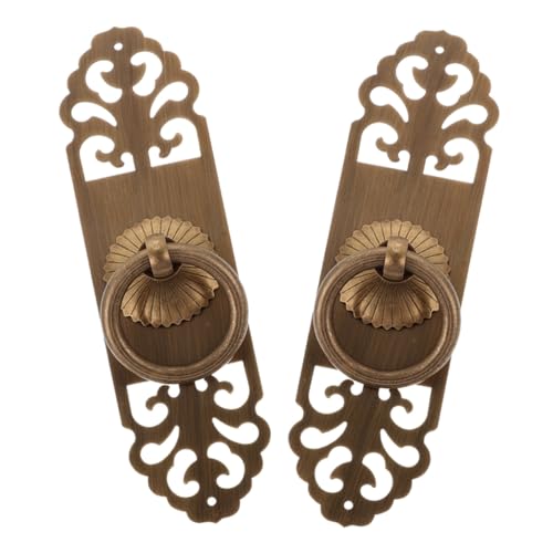 SOESFOUFU 2 Stück Vintage Messing Schrankgriffe Antik Stil Ziehgriffe für Kleiderschrank Bücherregal Kommode Schraubbefestigung Retro Möbelgriff für Schlafzimmer Arbeitszimmer SOESFOUFU 2 Stück Vintage Messing Schrankgriffe Antik Stil Ziehgriffe für Kleiderschrank Bücherregal Kommode Schraubbefestigung Retro Möbelgriff für Schlafzimmer Arbeitszimmer von SOESFOUFU