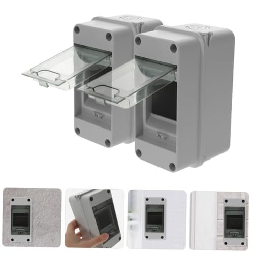 SOESFOUFU 2 Stück Wege Verteilerkasten mit Transparentem Fenster Schutzbox aus Robustem Abs PC für Außenbereich Sicherungsautomaten Schutz Einfache Installation für Stromverteilung SOESFOUFU 2 Stück Wege Verteilerkasten mit Transparentem Fenster Schutzbox aus Robustem Abs PC für Außenbereich Sicherungsautomaten Schutz Einfache Installation für Stromverteilung von SOESFOUFU
