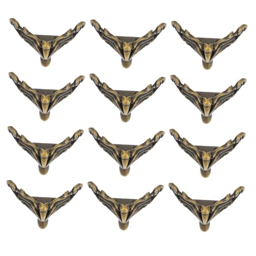 SOESFOUFU 20 Stück Teiliges Möbel Fußschutz aus Dekorative Antike Füße für Holzkisten und Möbel Rostfrei Langlebig Vintage Stil als Schutzmatten für Möbelbeine und Aufbewahrungsboxen von SOESFOUFU