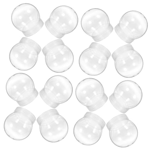 SOESFOUFU Weihnachtskugel Klare Acrylscheiben Ornamente 24st Schneekugel DIY Basteln Plastik Wasser Kugel DIY Weihnachtsbäume Globen Kunsthandwerk Zur Herstellung Von Leere DIY- Transparent von SOESFOUFU