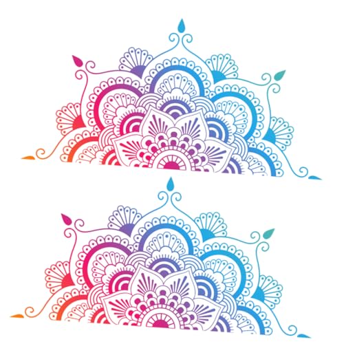 SOESFOUFU 2stücke Mandala Wandaufkleber Bunte Mandala Wandtattoos Selbstklebend Für Wohnzimmer Und Schlafzimmer Dekorative Wandgestaltung Abnehmbar Stilvolle Wanddeko SOESFOUFU 2stücke Mandala Wandaufkleber Bunte Mandala Wandtattoos Selbstklebend Für Wohnzimmer Und Schlafzimmer Dekorative Wandgestaltung Abnehmbar Stilvolle Wanddeko von SOESFOUFU
