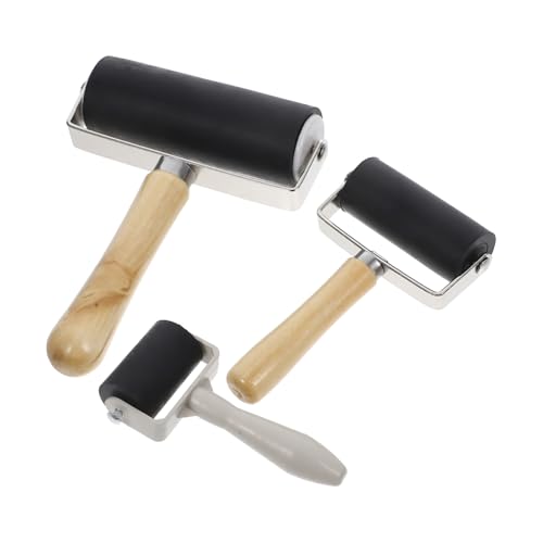 SOESFOUFU 3 Stück Teiliges Gummiwalzen set für Druck Malerei Basteln Vielseitige Tintenroller für Präzise Farbauftrag Benutzerfreundlich für Anfänger und Profis SOESFOUFU 3 Stück Teiliges Gummiwalzen set für Druck Malerei Basteln Vielseitige Tintenroller für Präzise Farbauftrag Benutzerfreundlich für Anfänger und Profis von SOESFOUFU