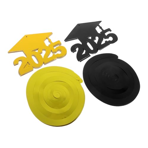 SOESFOUFU 30 Stück Teiliges Abschlusskappen Wirbel Deko aus Papier und Robuste Hängende Spiralen für Abschlussfeier Klassenzimmer und Partydekoration Farbenfrohe Graduation Deko für SOESFOUFU 30 Stück Teiliges Abschlusskappen Wirbel Deko aus Papier und Robuste Hängende Spiralen für Abschlussfeier Klassenzimmer und Partydekoration Farbenfrohe Graduation Deko für von SOESFOUFU