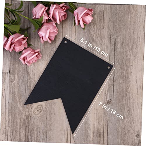 SOESFOUFU 32 Stück Teiliges DIY Wimpelbanner aus Beschreibbarem Schwarzem Papier mit Tafelfarbe Kreidestiften Wiederverwendbar Dekorativ für Party Abschlussfeier und Vielseitige SOESFOUFU 32 Stück Teiliges DIY Wimpelbanner aus Beschreibbarem Schwarzem Papier mit Tafelfarbe Kreidestiften Wiederverwendbar Dekorativ für Party Abschlussfeier und Vielseitige von SOESFOUFU