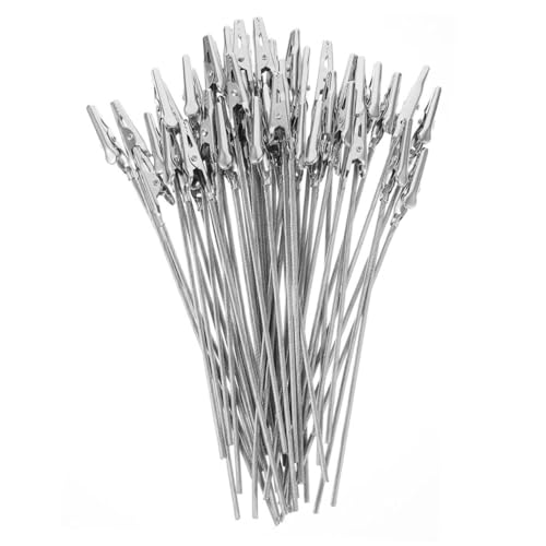 SOESFOUFU 40 Stück Metall Drahtklemmen mit Langem Stabile Klammern aus Stahl Vielseitige Notizhalter für Diy Projekte Reparaturen und Dekorationen Lang Fester Drahtgriff SOESFOUFU 40 Stück Metall Drahtklemmen mit Langem Stabile Klammern aus Stahl Vielseitige Notizhalter für Diy Projekte Reparaturen und Dekorationen Lang Fester Drahtgriff von SOESFOUFU